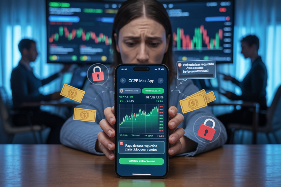 CCPE MAX APP estafa plataforma inversión problemas retirada dinero